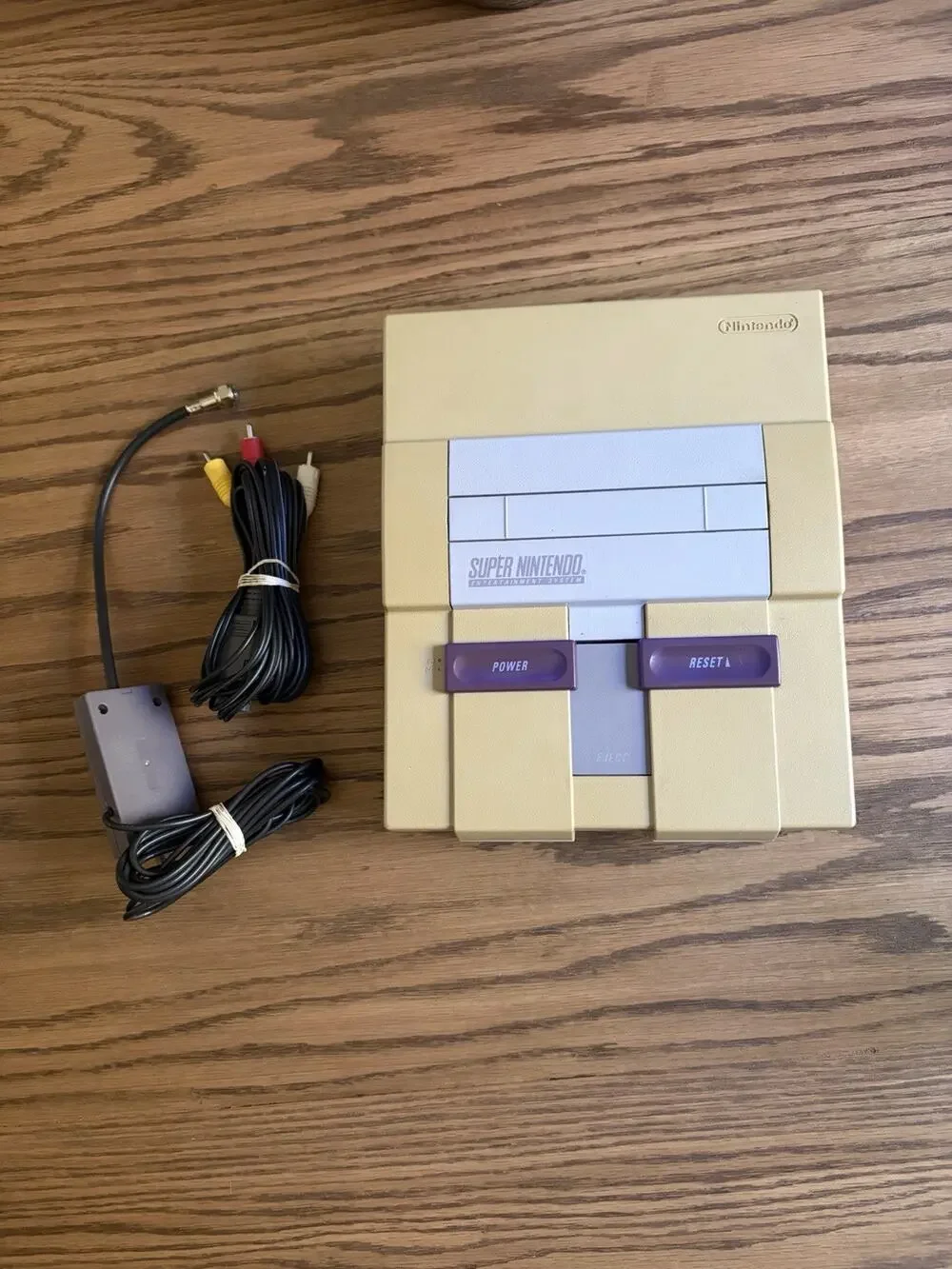 Super Nintendo SNES Console AV Cords Only Working